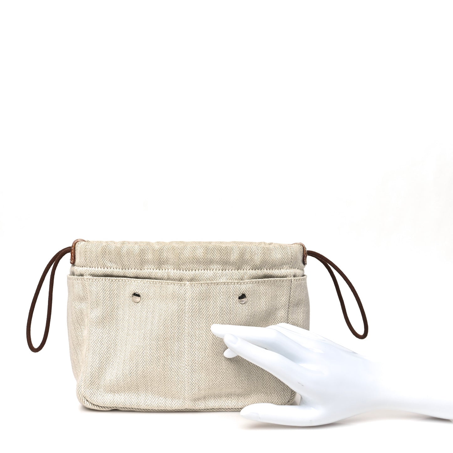 Canvas Barenia Fourbi 20 PM Bag Insert Natural Fauve