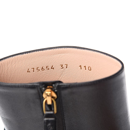Gucci Nappa Sylvie Ankle Boots 37 Black 9 of 9