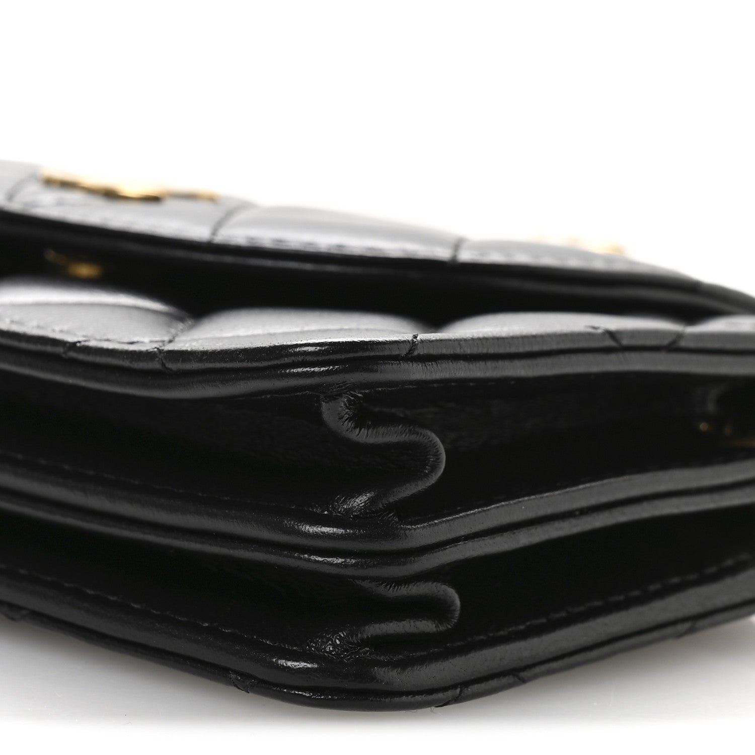 Chanel Lambskin Quilted Phone Holder Flap Black 10 of 10