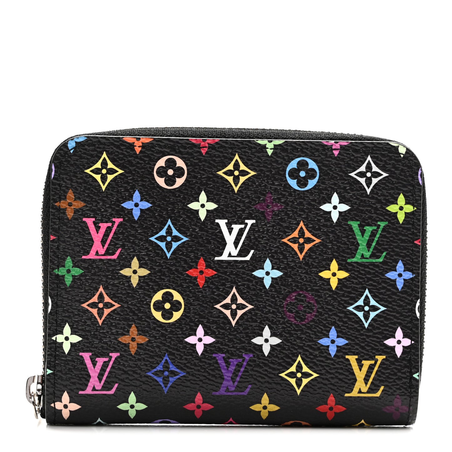 LV x TM Monogram Multicolor Zippy Coin Purse Black