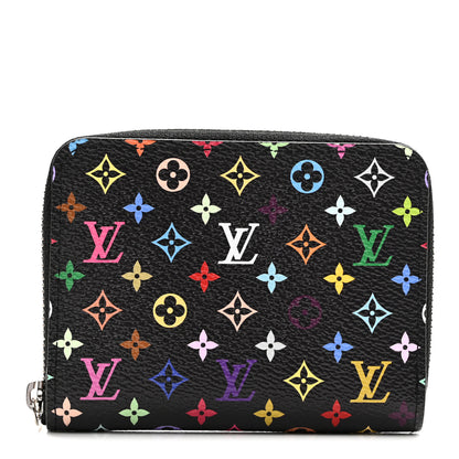 Louis Vuitton LV x TM Monogram Multicolor Zippy Coin Purse Black 1 of 8