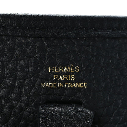 Hermes Taurillon Clemence Evelyne TPM Black 6 of 10