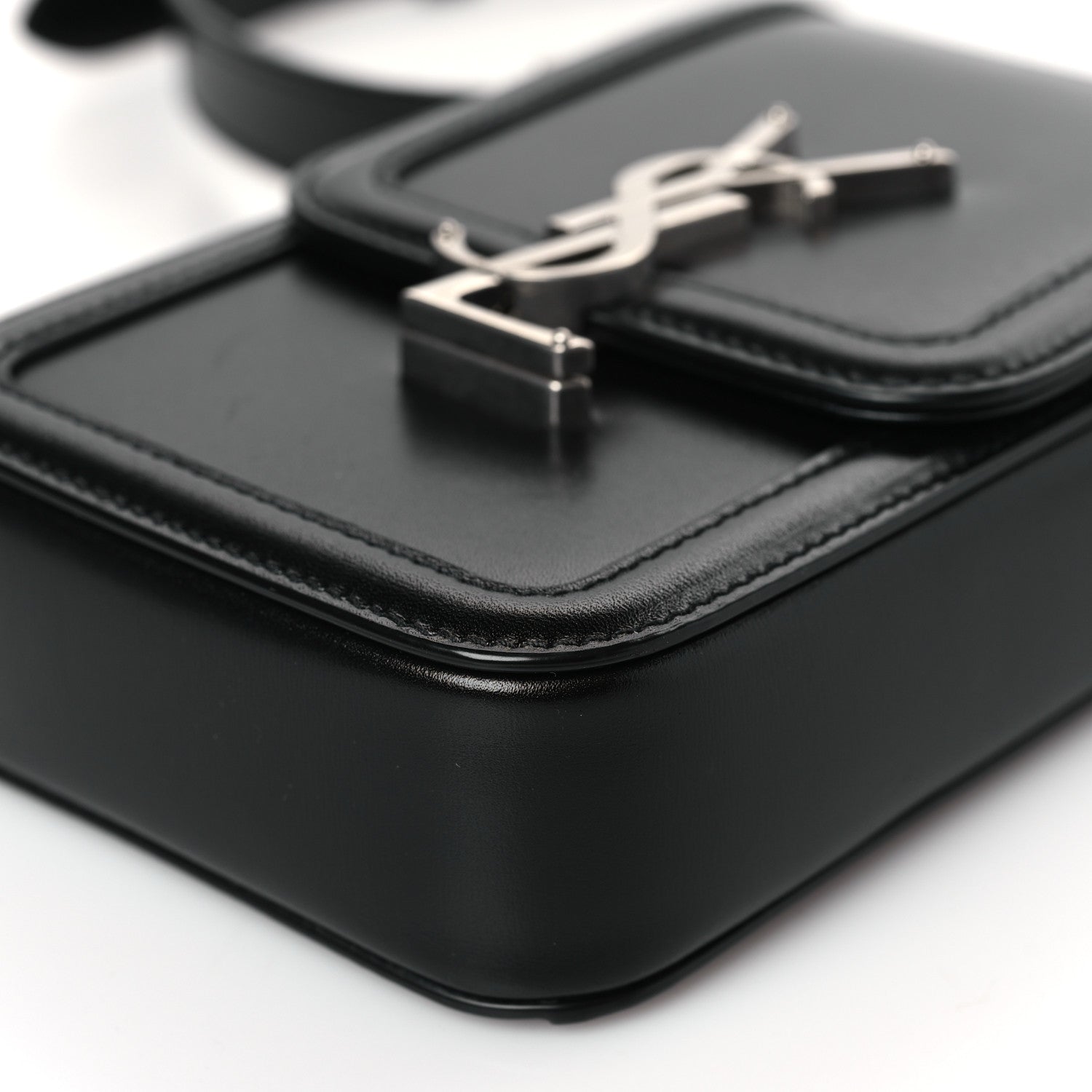 Saint Laurent Smooth Calfskin Mini Solferino Satchel Black 9 of 10