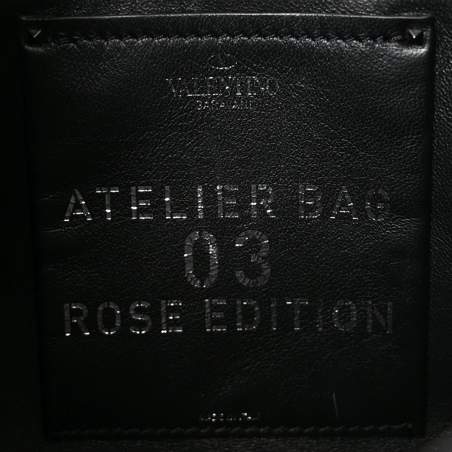 Valentino Garavani Nappa Atelier 03 Rose Edition Small Hobo Black 5 of 8