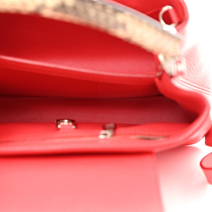 Louis Vuitton Taurillon Snakeskin Capucines BB Rubis 5 of 9