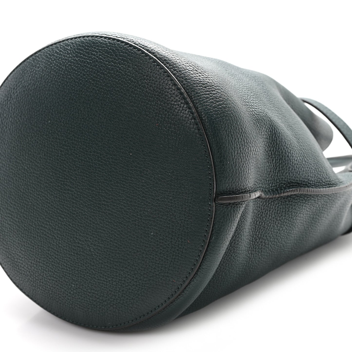 Supple Grained Calfskin Big Bag Bucket Amazone