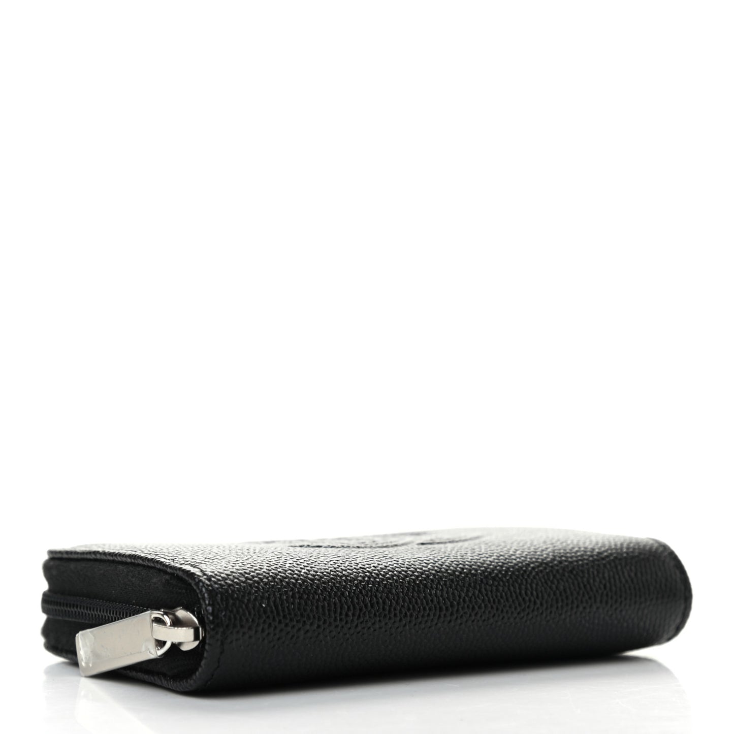 Caviar Timeless CC Zip Around Coin Purse Black