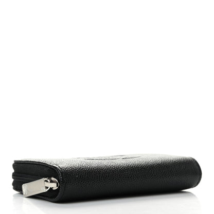 Chanel Caviar Timeless CC Zip Around Coin Purse Black 4 of 7