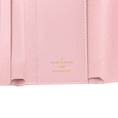 Louis Vuitton Damier Azur Studded Zoe Wallet Rose Ballerine 5 of 7