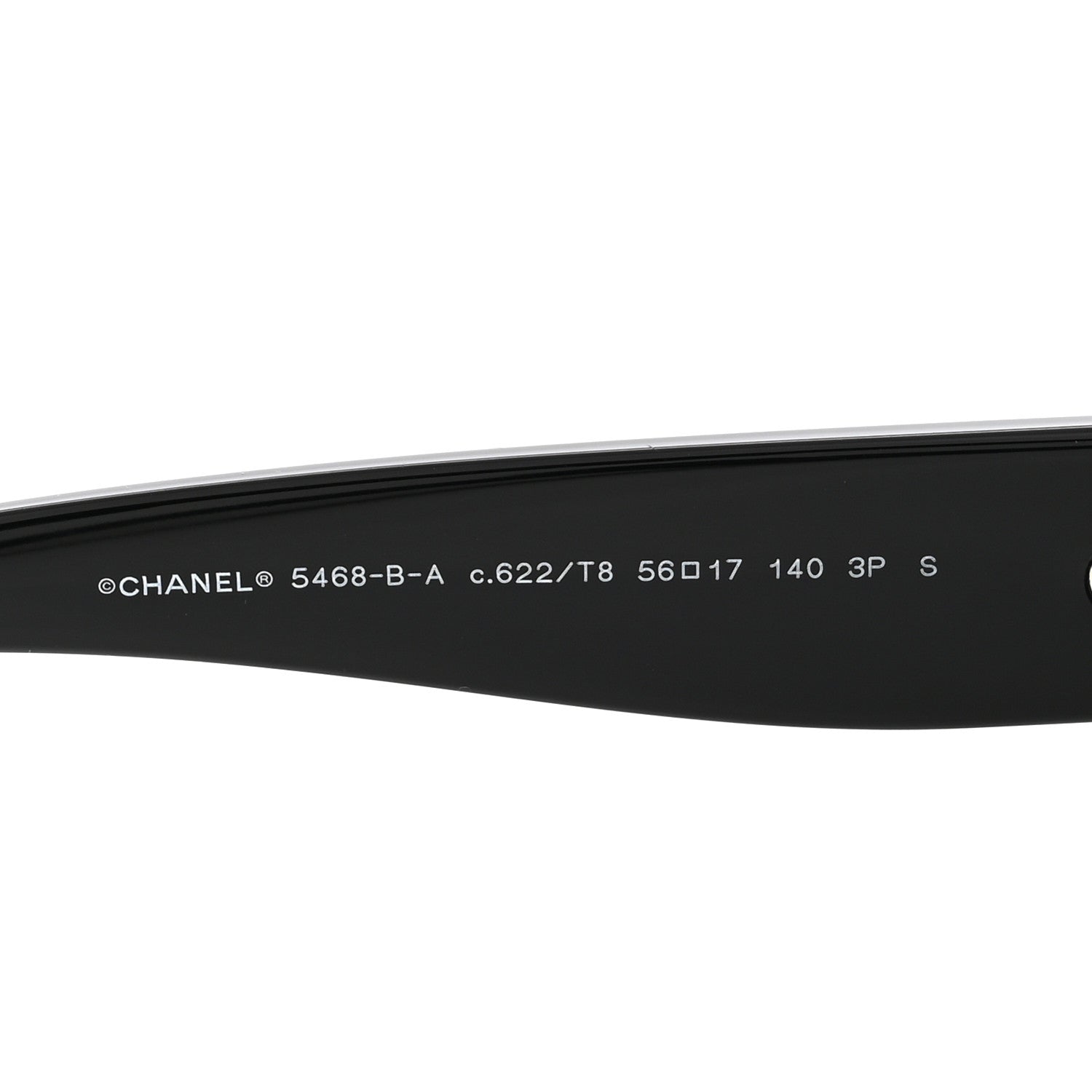 Chanel Acetate Polarized CC Sunglasses 5468-B-A Black 5 of 9