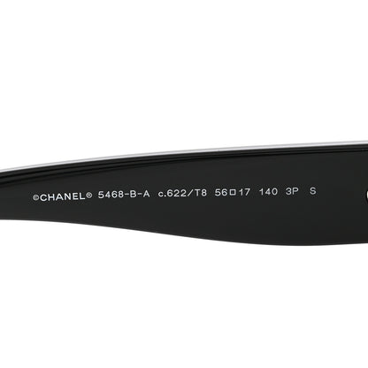 Chanel Acetate Polarized CC Sunglasses 5468-B-A Black 5 of 9