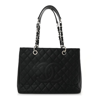 Chanel Caviar Quilted Grand Shopping Tote GST Black 1 of 10
