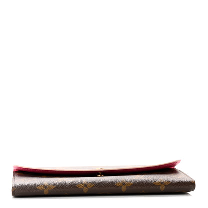 Louis Vuitton Monogram Bloom Flower Emilie Wallet Fuchsia 4 of 12