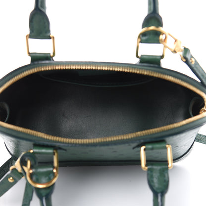 Louis Vuitton Ostrich Alma BB Menthe 5 of 9