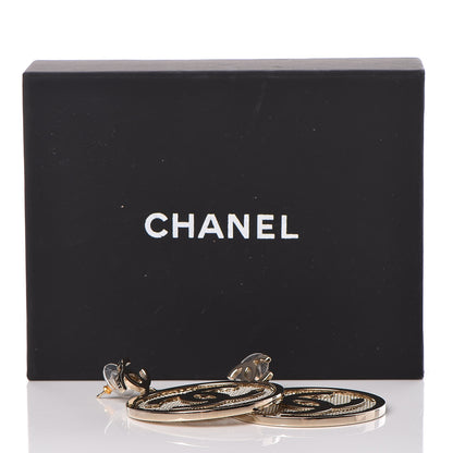 Chanel Ruthenium CC Drop Earrings 5 of 5