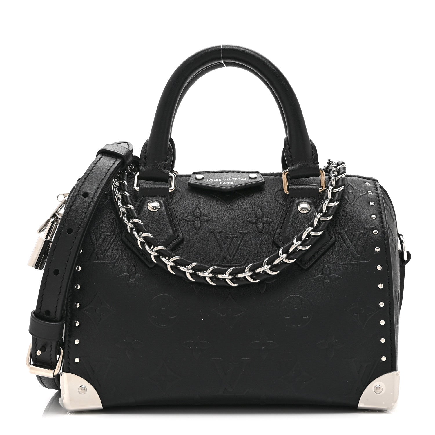 Louis Vuitton Calfskin Monogram Bold Speedy Trunk 20 1 of 9