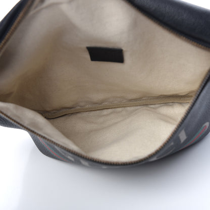 Gucci Grained Calfskin Logo Belt Bag Black 7 of 10