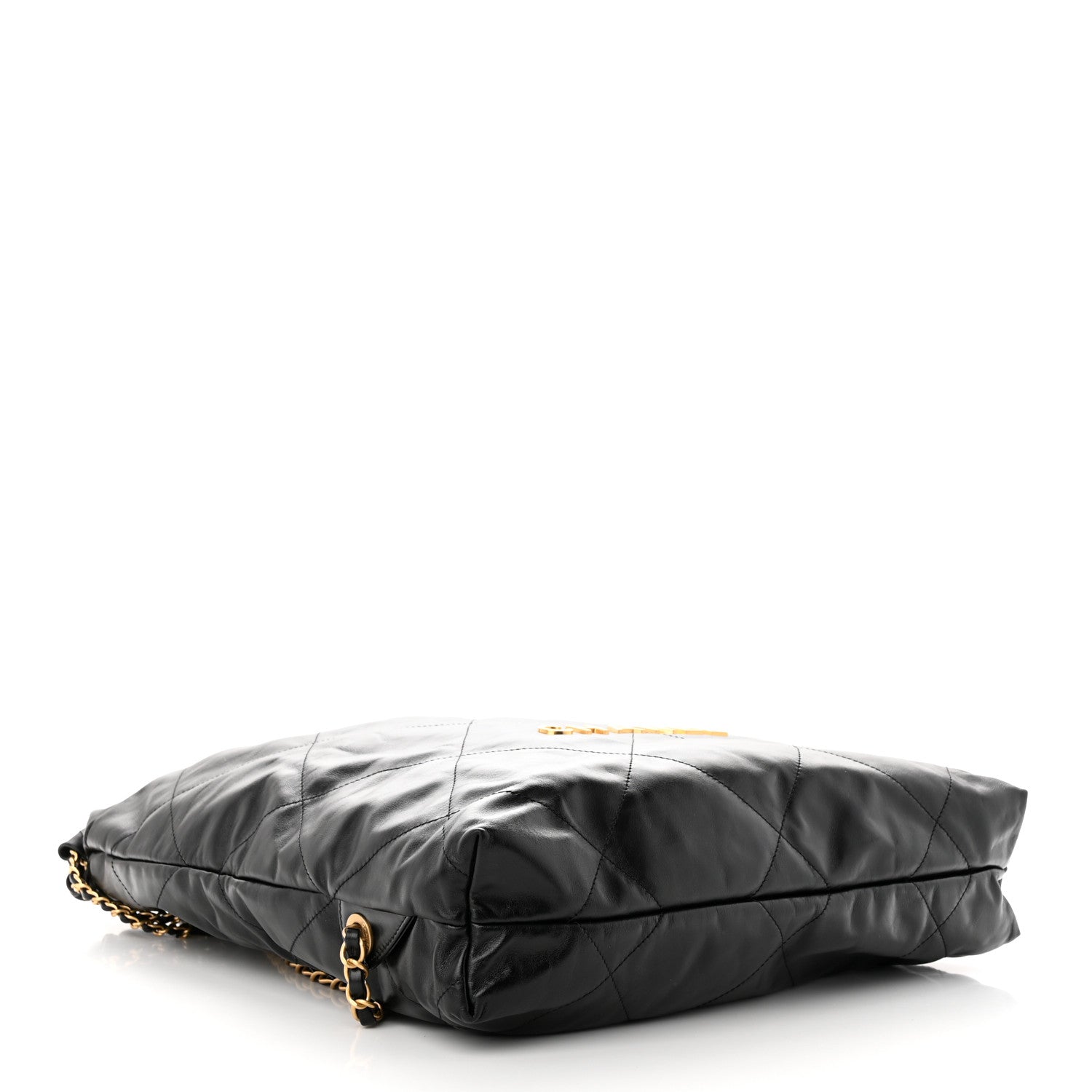 Chanel Shiny Calfskin Quilted Chanel 22 Backpack Black 4 of 12