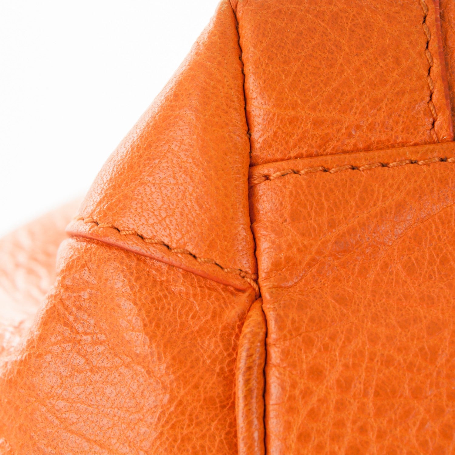 Balenciaga Agneau Classic Hardware S Sunday Tote Tangerine 14 of 14