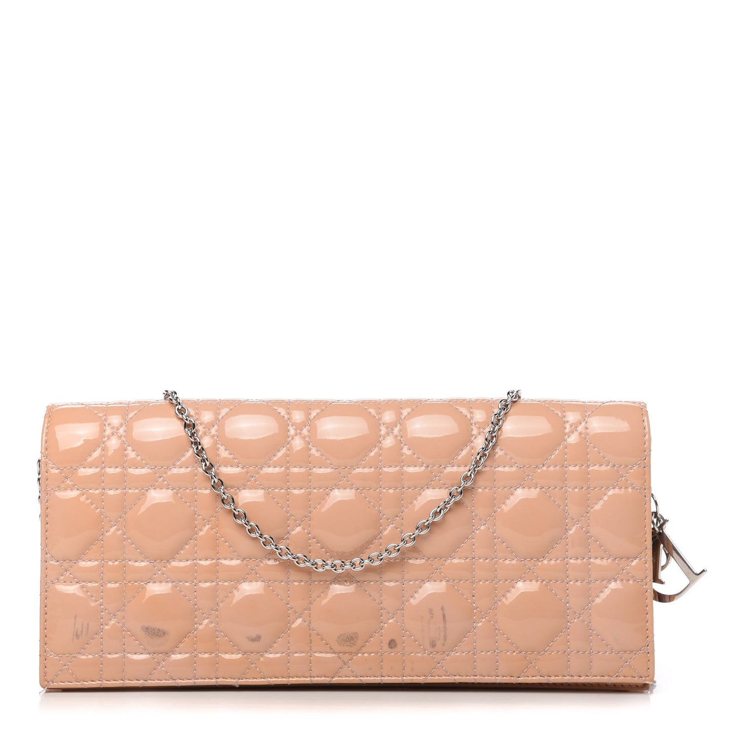 Patent Cannage Lady Dior Convertible Clutch Light Pink