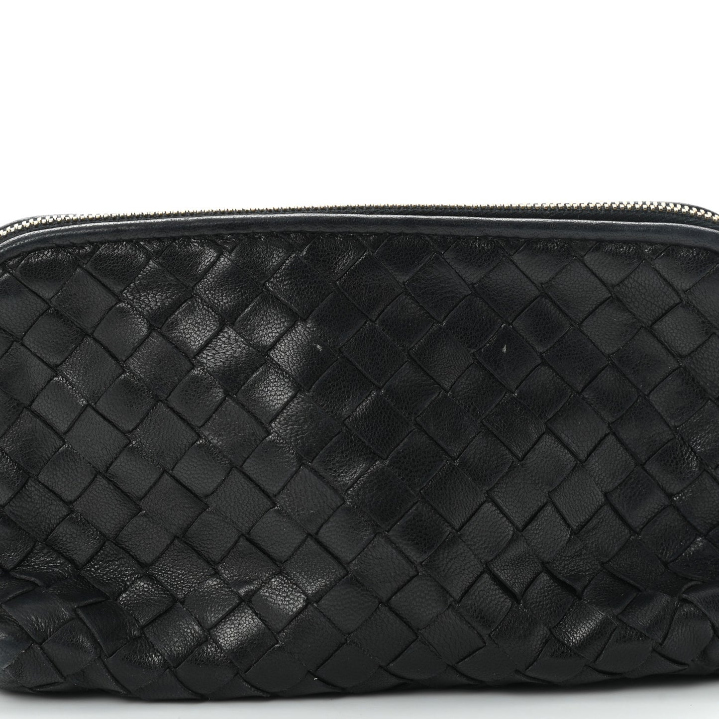 Nappa Intrecciato Cosmetic Pouch Black