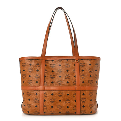MCM Visetos Medium Delmy Shopper Tote Brown 1 of 17