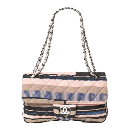 Chanel Jersey Quilted Small Ocean Drive Single Flap Pink Multicolor 1 of 10