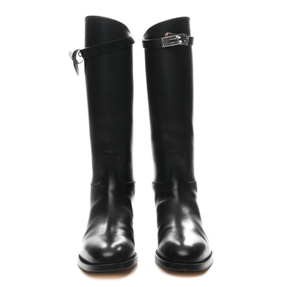 Hermes Box Kelly Jumping Boots 39 Black 3 of 9
