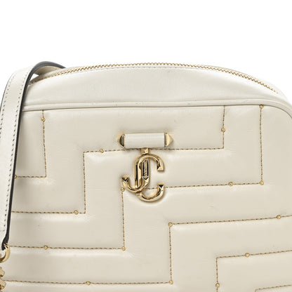 Jimmy Choo Nappa Quilted Studded Varenne Camera Bag White 7 of 10