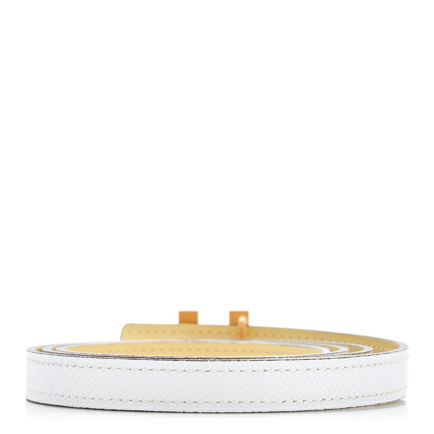 Swift Epsom 13mm H Kelly Belt 80 Jaune Poussin White