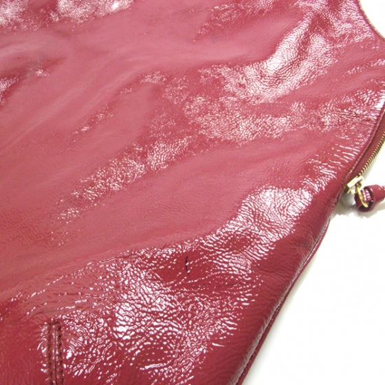 Patent Tribute Tote Red