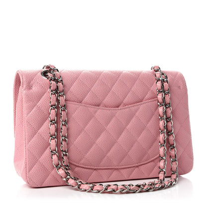 Chanel Caviar Quilted Medium Double Flap Pink 3 of 10