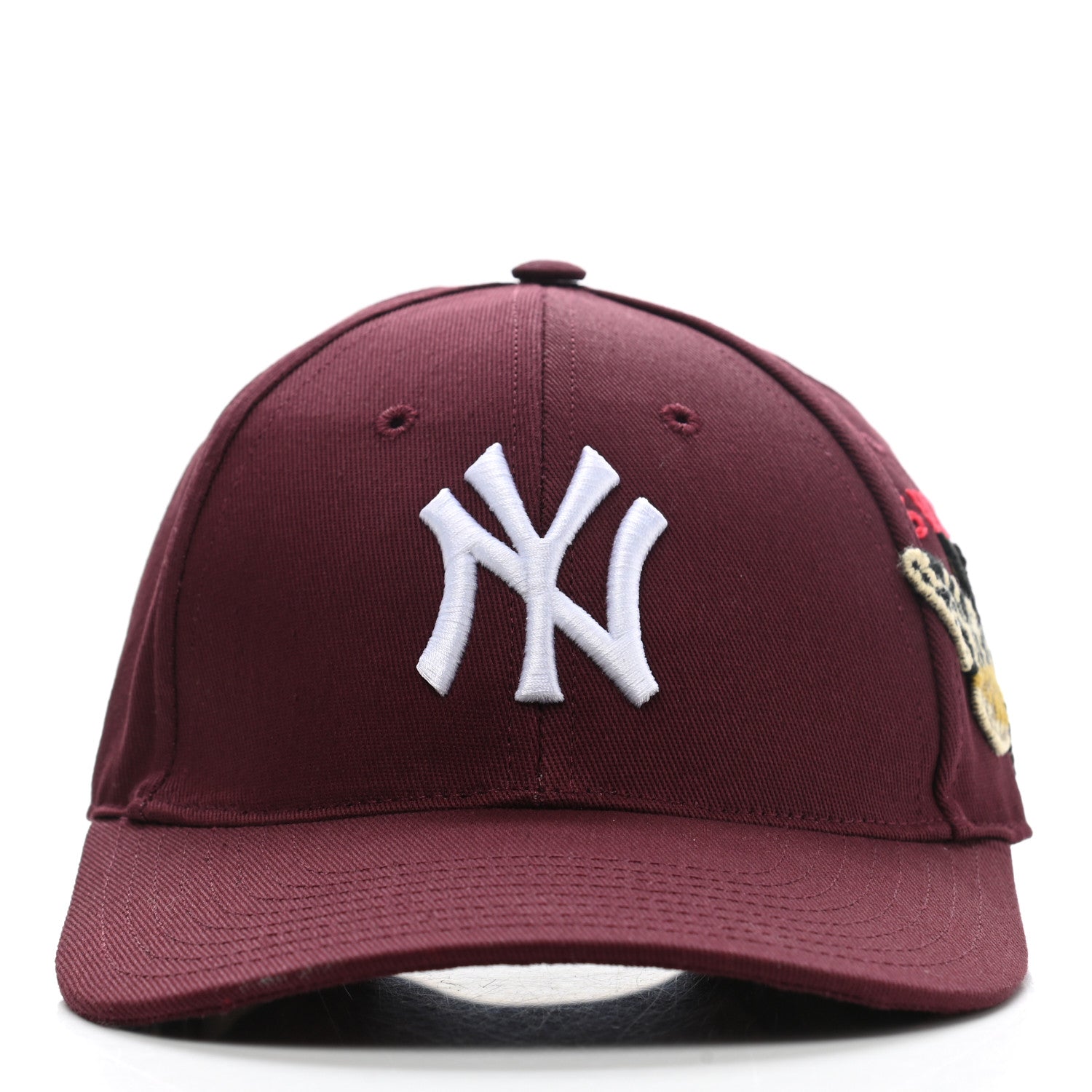 Gucci X MLB Cotton NY Yankees Baseball Hat 57-61 Lacquer 3 of 11