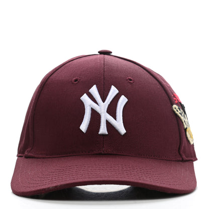 Gucci X MLB Cotton NY Yankees Baseball Hat 57-61 Lacquer 3 of 11