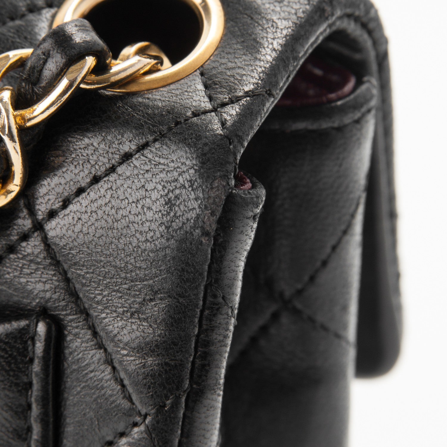 Chanel Lambskin Quilted Mini Square Flap Black 10 of 11