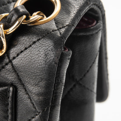 Chanel Lambskin Quilted Mini Square Flap Black 10 of 11