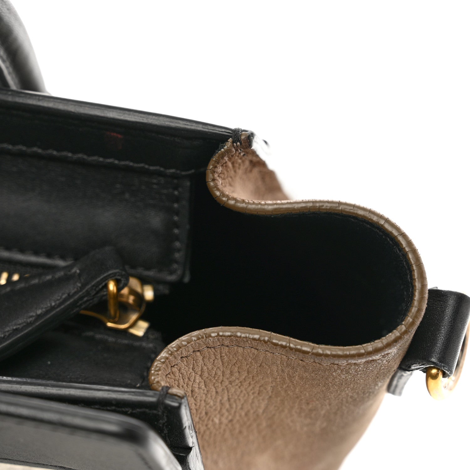 Celine Bullhide Calfskin Nubuck Nano Tri-Color Luggage White 10 of 11