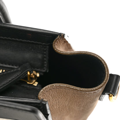 Celine Bullhide Calfskin Nubuck Nano Tri-Color Luggage White 10 of 11