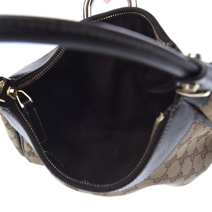 Gucci Monogram Medium D Gold Ring Hobo Dark Brown 5 of 10