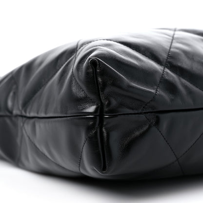 Chanel Shiny Calfskin Quilted Chanel 22 Black 9 of 11