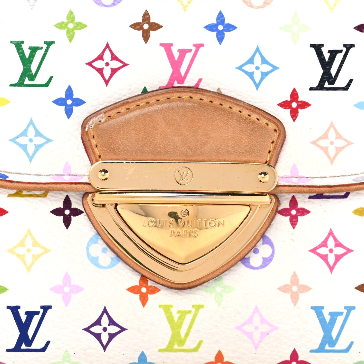 Monogram Multicolor Eugenie Wallet White Litchi