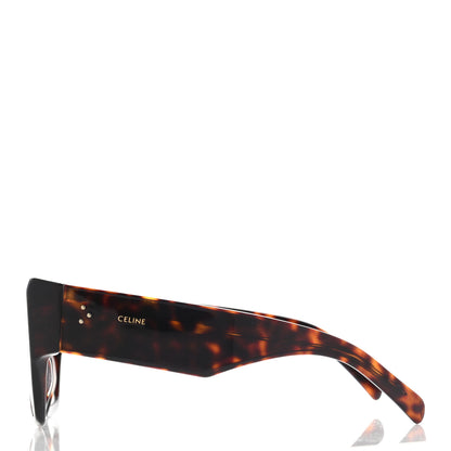 Celine Acetate Rectangular Sunglasses CL400921 Dark Havana 3 of 7