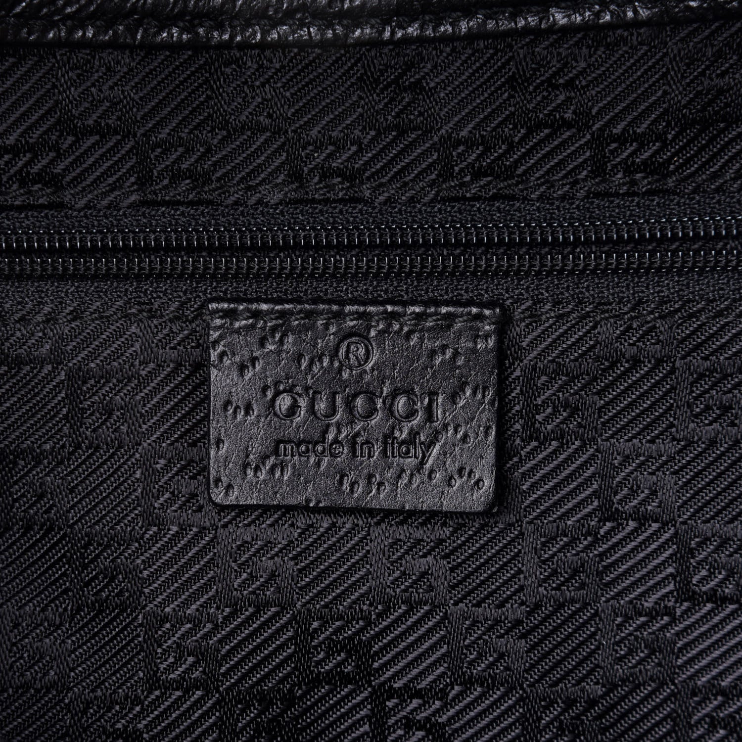 Gucci Canvas Calfskin Bamboo Handle Jackie O Hobo Black 11 of 18