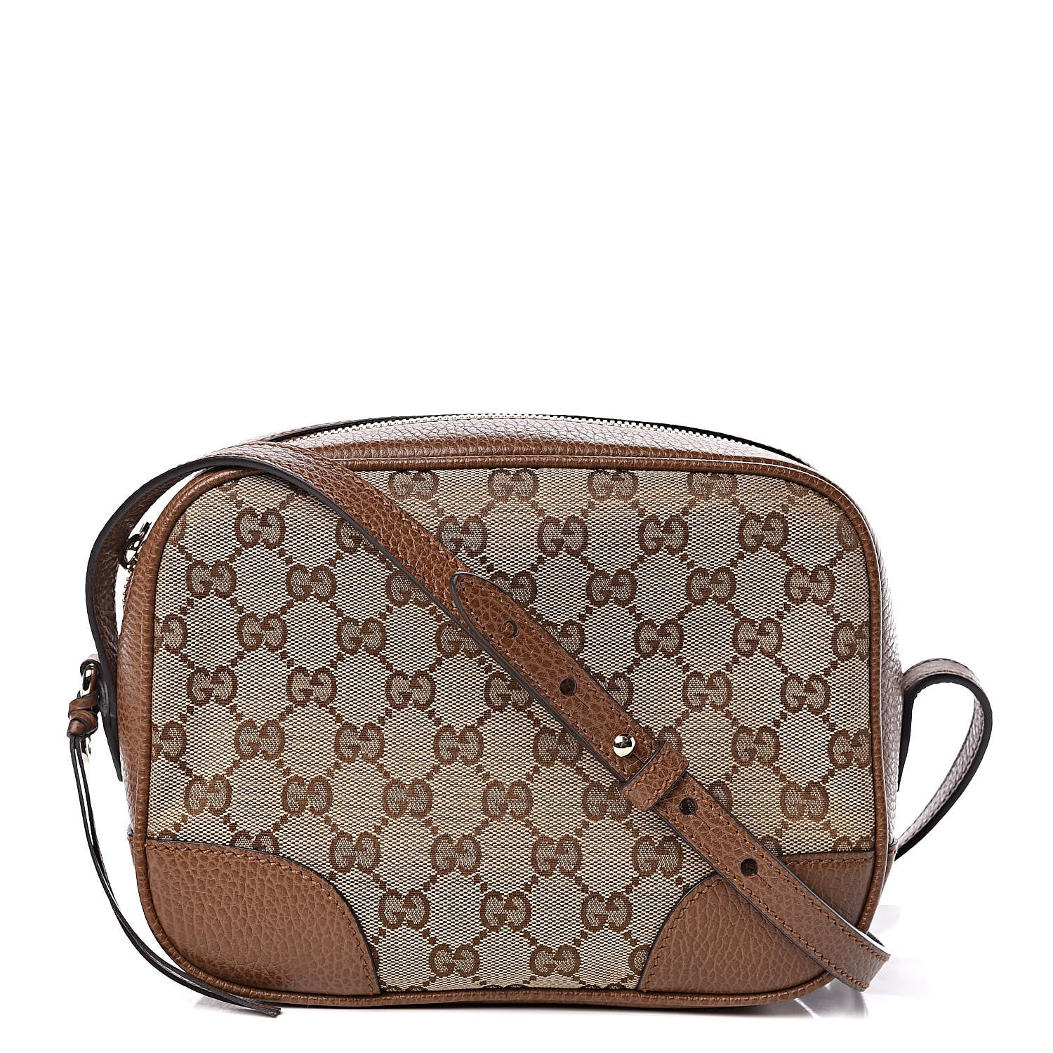 Gucci Monogram Mini Bree Messenger Bag Beige Tabacco 1 of 9