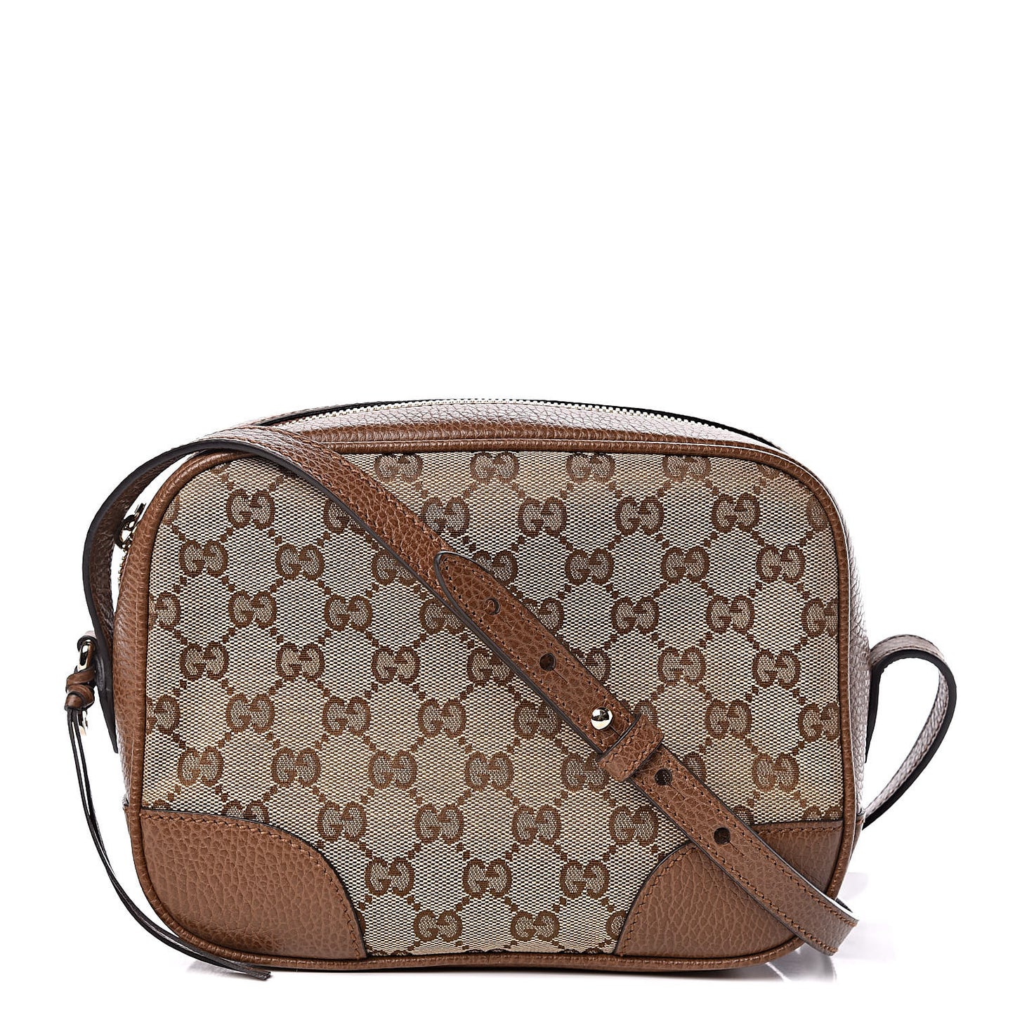 Monogram Mini Bree Messenger Bag Beige Tabacco