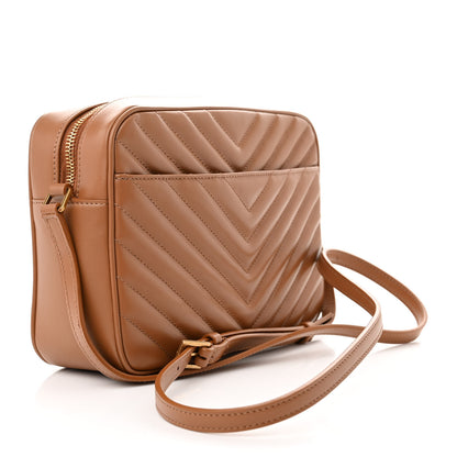 Saint Laurent Calfskin Matelasse Monogram Lou Camera Bag Cinnamon 3 of 11