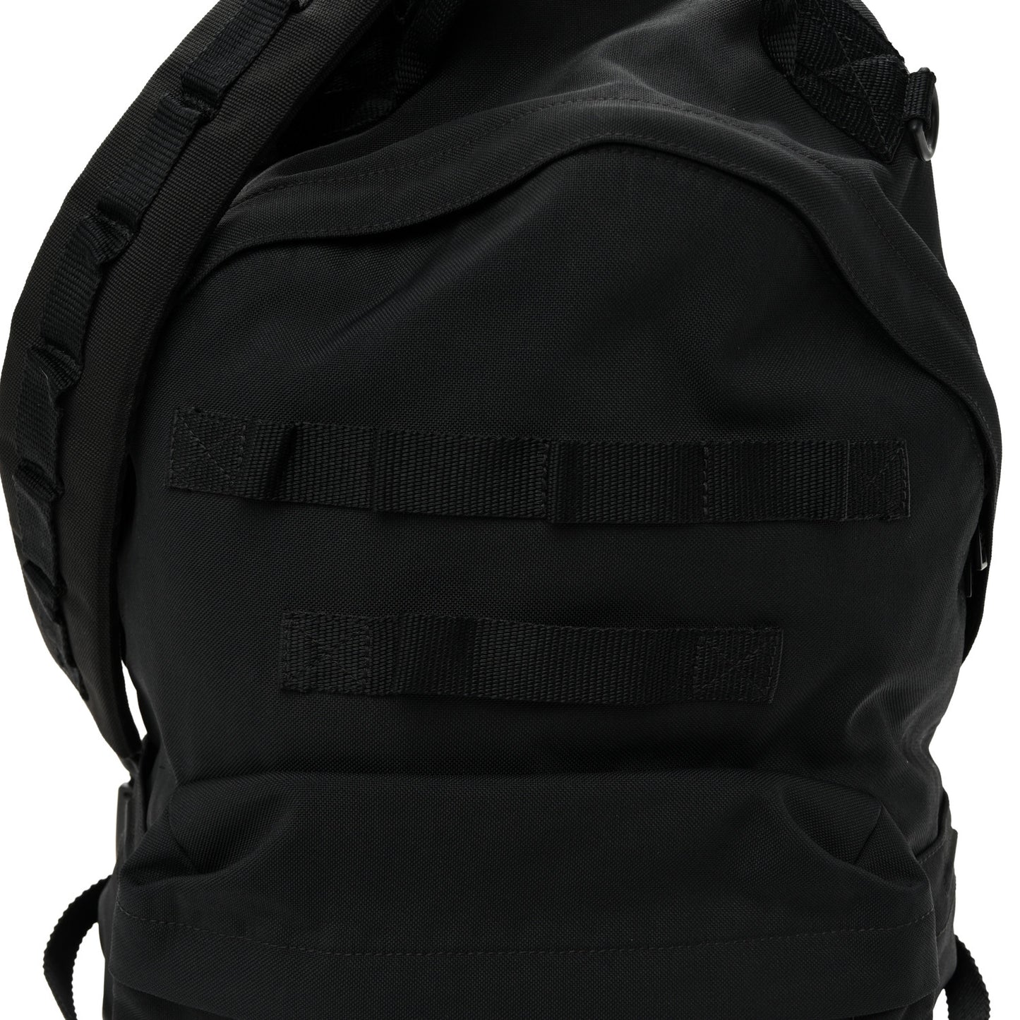 Nylon Logo Embroidered Medium Army Multicarry Backpack Black