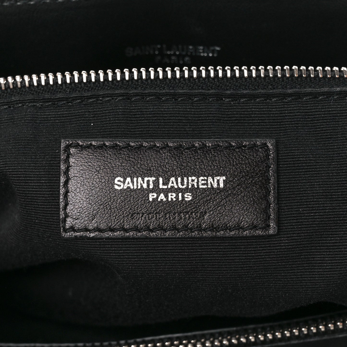 Calfskin Y Quilted Monogram Large Loulou Chain Satchel Black