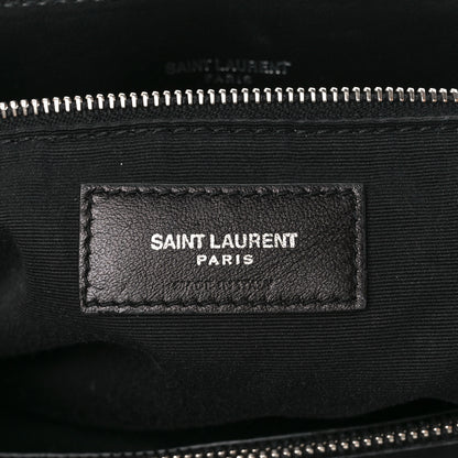 Saint Laurent Calfskin Y Quilted Monogram Large Loulou Chain Satchel Black 7 of 11