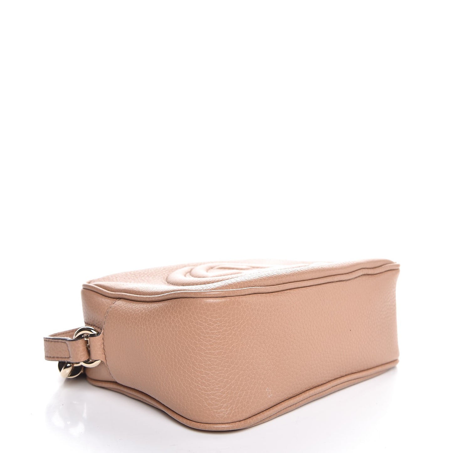 Pebbled Calfskin Small Soho Disco Bag Camelia